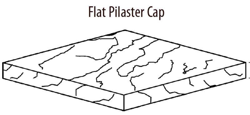 Sonorastone Flat Pilaster Cap