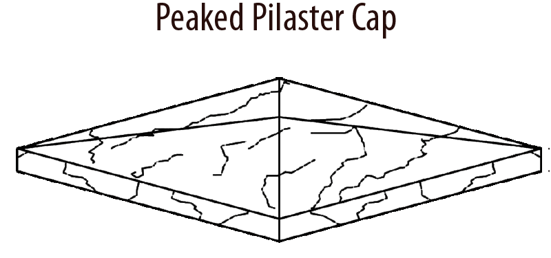 Sonorastone Peaked Pilaster Cap