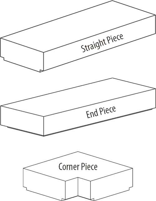 Square Modular Wall Cap